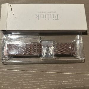 Fit it Versa Rose Gold Mesh Watch Band